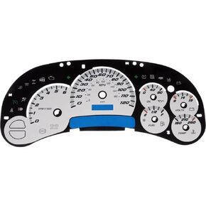 Rareelectrical New Gauge Face Compatible with Chevrolet Silverado 1500 Lt 8 Cyl 4.8L Silverado 2500 Hd Lt 8 Cyl 6.0L Silverado 1500 Lt 8 Cyl 5.3L 2003-2007 by Rb100103b in Kuwait