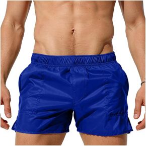 Men White Sheer Board Shorts Underwear Summer Quick Dry Swimsuit Unlined Transparent Athletic Swim Trunks Bathing Suit in Saudi Arabia