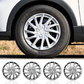 15 inch Wheel Covers for Iron Rim Wheel Cover,15 in Hubcaps Set of 4 Plastic Replacement Hub Cap Accessories for Car (Petal Style, 15 inch) in Kuwait