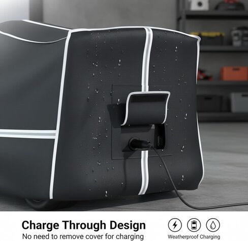 غطاء Go-Kart، الأبعاد 55 طول × 33 عرض × 28 ارتفاع، متوافق مع Segway Ninebot Gokart Pro مصنوع من قماش أكسفورد عالي التحمل مطلي بالفضة ومقاوم للغبار، تصميم محمول خارجي 600D in Kuwait