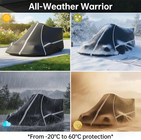 غطاء Go-Kart، الأبعاد 55 طول × 33 عرض × 28 ارتفاع، متوافق مع Segway Ninebot Gokart Pro مصنوع من قماش أكسفورد عالي التحمل مطلي بالفضة ومقاوم للغبار، تصميم محمول خارجي 600D in Kuwait