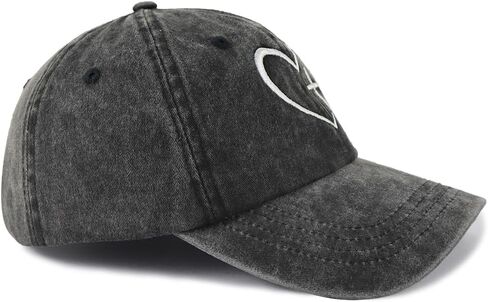 قبعة بيسبول كلاسيكية للأب والأم مع تطريز متقاطع على شكل قلب، قبعة يسوع الدينية قابلة للتعديل in Kuwait