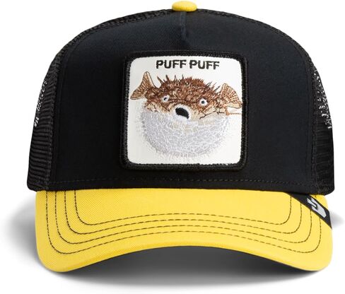 قبعة Goorin The Puff Puff Fish Trucker، سوداء، مقاس واحد، للجنسين in Saudi Arabia