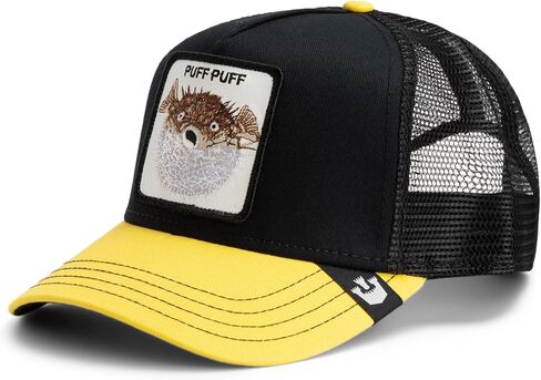 قبعة Goorin The Puff Puff Fish Trucker، سوداء، مقاس واحد، للجنسين in Saudi Arabia