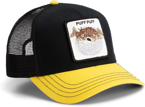 قبعة Goorin The Puff Puff Fish Trucker، سوداء، مقاس واحد، للجنسين in Saudi Arabia