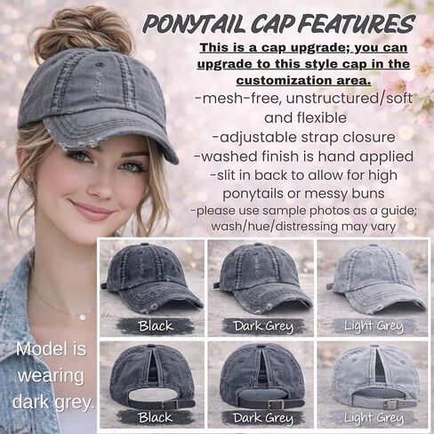 قبعة صورة ظلية على شكل تصميم تكساس لونغهورن بلون مخصص للنساء، قبعة بيسبول أو قبعة ذيل حصان عالية، ملابس هدايا مطرزة TX in Kuwait