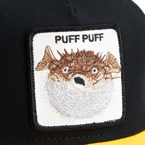 قبعة Goorin The Puff Puff Fish Trucker، سوداء، مقاس واحد، للجنسين in Saudi Arabia