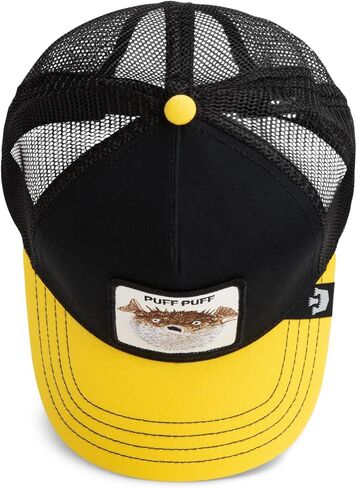 قبعة Goorin The Puff Puff Fish Trucker، سوداء، مقاس واحد، للجنسين in Saudi Arabia