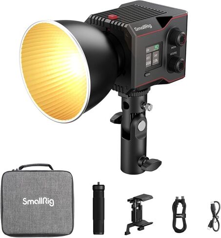 SmallRig RC 60B COB Video Light with Built-in 3400mAh Battery & Type-C PD Fast Charging, Handheld Bicolor LED Video Light for Shooting on The Move, Continuous Output Light RC 60B Lite Edition - 4518 in Saudi Arabia