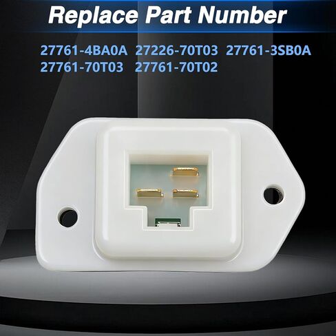HVAC Blower Motor Resistor with Connector Wire Harness Compatible with Nissan Pathfinder Rogue Titan NV1500 NV2500 NV3500 Infiniti QX60 QX4 G20 Replace#: 27761-4BA0A in Saudi Arabia