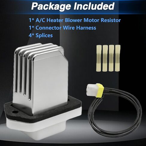 HVAC Blower Motor Resistor with Connector Wire Harness Compatible with Nissan Pathfinder Rogue Titan NV1500 NV2500 NV3500 Infiniti QX60 QX4 G20 Replace#: 27761-4BA0A in Saudi Arabia