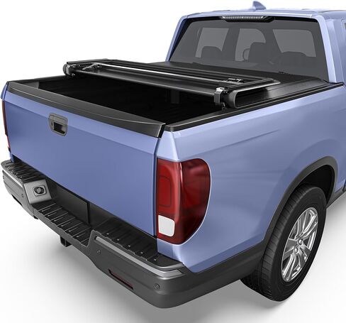 غطاء تونيو لسرير الشاحنة ناعم ثلاثي الطي مناسب لسيارة Honda Ridgeline 2017-2026، سرير Fleetside بطول 5 أقدام in Kuwait