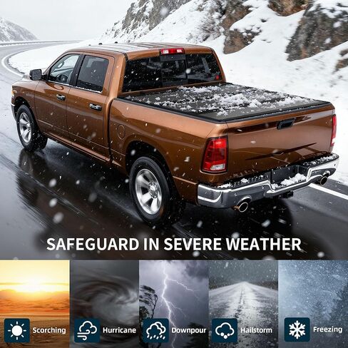 OEDRO Low-Profile Hard Tri-Fold Tonneau Cover Fit for Ford F-150 F150 2015-2026 and for F-150 Lightning 2022-2026 with 5.5ft Bed in Saudi Arabia