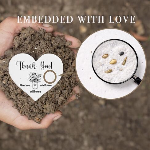 قلوب ورقية قابلة للزراعة 100 قطعة | ورق بذور مصنوع يدويًا ومزود ببذور الزهرة البرية | هدايا الحفلات لاستحمام الطفل | هدايا الزفاف للضيوف | بطاقات شكر للشركات الصغيرة in Kuwait