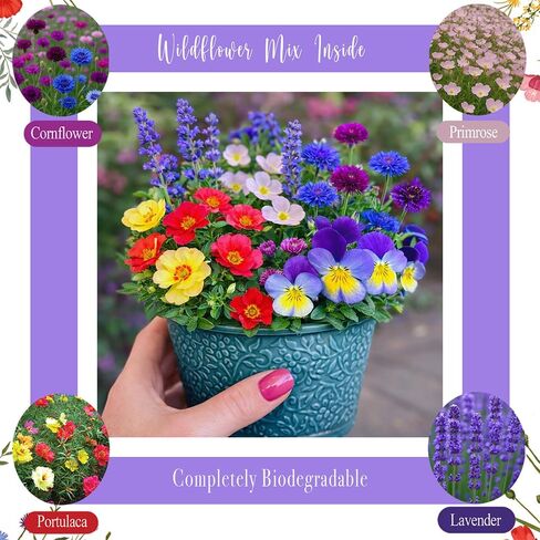 قلوب ورقية قابلة للزراعة 100 قطعة | ورق بذور مصنوع يدويًا ومزود ببذور الزهرة البرية | هدايا الحفلات لاستحمام الطفل | هدايا الزفاف للضيوف | بطاقات شكر للشركات الصغيرة in Kuwait