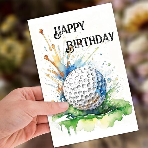 بطاقة عيد ميلاد مضحكة للجولف للرجال والنساء، هدية عيد ميلاد سعيد للاعبي الجولف، هدايا بطاقة عيد ميلاد الجولف للأب والزوج والصديق والأخ والصديق in Saudi Arabia