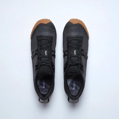uDog Distanza Gravel Cycling Shoes - SPD Compatible with Protective Rubber Outsole, Off-Road MTB Shoes for Trail and Bikepacking (Carbon Cinder Black, Unisex) in Saudi Arabia