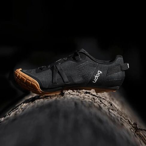 uDog Distanza Gravel Cycling Shoes - SPD Compatible with Protective Rubber Outsole, Off-Road MTB Shoes for Trail and Bikepacking (Carbon Cinder Black, Unisex) in Saudi Arabia