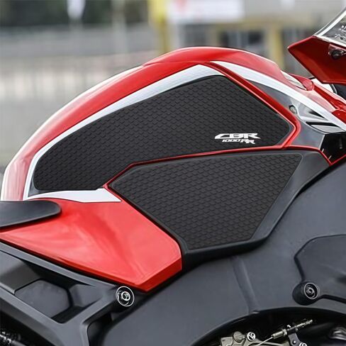 CBR1000 RR 2025 جديد لهوندا CBR1000RR CBR 1000 RR ABS 2017 2018 2019 - ملصقات خزان الوقود الجانبية غير القابلة للانزلاق للدراجة النارية وسادة مطاطية مضادة للماء in Saudi Arabia