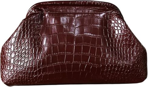 حقيبة كلاتش كلاود للنساء، حقيبة سهرة بطبعة تمساح/جلد الفهد/الترتر من الدنيم للحفلات والمناسبات الرسمية in Kuwait