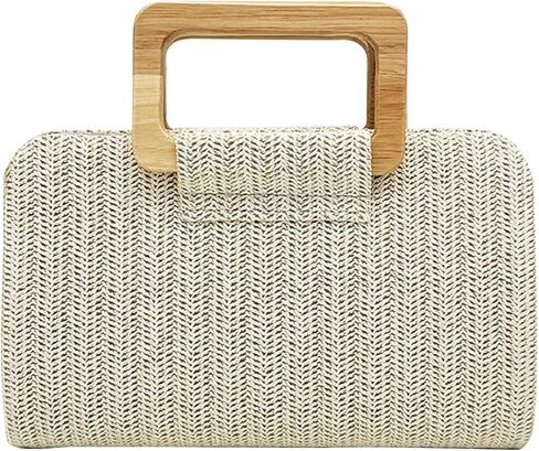 Straw Evening Bag for Women Handwoven Clutch Bridal Wedding Purse Ladies Handbag Elegant Shoulder Crossbody Bag in Saudi Arabia