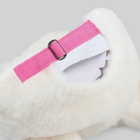 Women's Bunny Beanie Hat Plush Visor Skull Cap Winter Warm Detachable Long Rabbit Ears Hat Cute Y2k Baseball Hat in Saudi Arabia