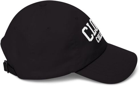 Clown College Black 6-Panel Dad Hat with Embroidered Graphic - Funny Hats with Sayings, University, School, Fool, Jokester, Circus, Clowns, Clowning, Prankster, Prank, Pranks in Saudi Arabia