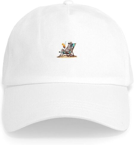 CafePress Tropical Beach Summerween Skeleton Adjustable Baseball Cap in Saudi Arabia