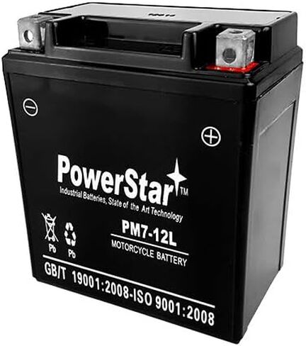 PowerStar YTX7L-BS تبديل البطارية لهوندا CB600F CMX250C المتمردين 250 Nighthawk NX SH150 SLA AGM in Saudi Arabia