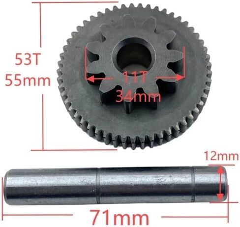 علبة التروس الوسيطة مع عمود مناسب لـ Stels ATV 300B Buyang 300 FEISHEN FA-D300 FA-H300 2.1.01.0260 LU020045 2.1.01.0270 LU020046 in Kuwait