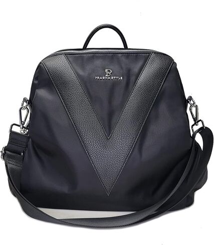 V-Style Convertible Backpack Purse (Double Black) Standart in Saudi Arabia