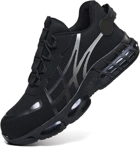 Mens Steel Toe Safety Work Shoes Trainers Sneakers Puncture Proof Anti Smashing Non Slip Breathable Comfortable Fashion in Saudi Arabia