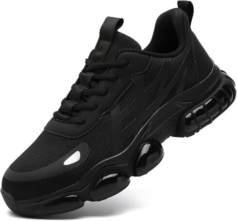 Mens Steel Toe Safety Work Shoes Trainers Sneakers Puncture Proof Anti Smashing Non Slip Breathable Comfortable Fashion in Saudi Arabia