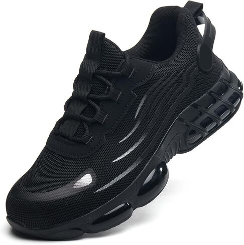 Mens Steel Toe Safety Work Shoes Trainers Sneakers Puncture Proof Anti Smashing Non Slip Breathable Comfortable Fashion in Saudi Arabia