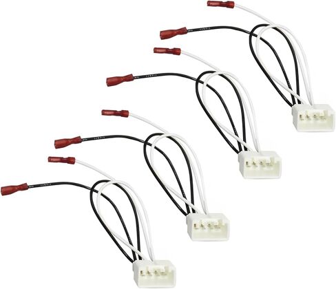 4 PCS Car Door Speaker Wiring Harness 72-5602 Audio Speaker Wire Cable Compatible with Ford Focus F-150 F-250 EcoSport Mazda 3 CX-5 CX-9 Speakers Adapter Connector Plug for Car Speaker in Kuwait