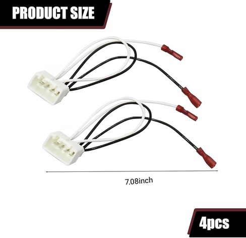 4 PCS Car Door Speaker Wiring Harness 72-5602 Audio Speaker Wire Cable Compatible with Ford Focus F-150 F-250 EcoSport Mazda 3 CX-5 CX-9 Speakers Adapter Connector Plug for Car Speaker in Kuwait