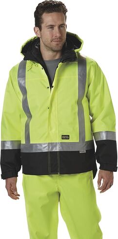 سترة Gravel Gear Hi-Vis 4 في 1 - ليموني، الفئة 3 (L) in Saudi Arabia