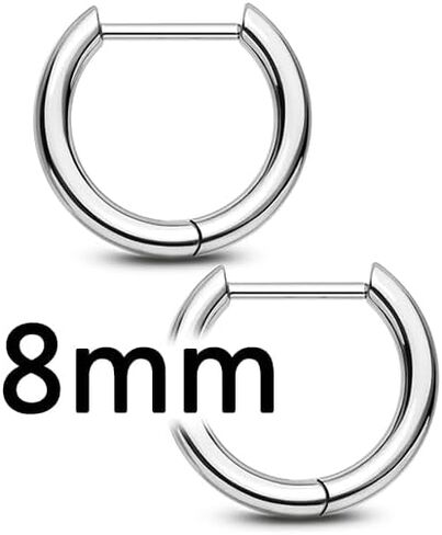 مجوهرات ثقب فص التيتانيوم من OUFER-Fake16G شريط ارتداء 18G 8/10/12 مم نموذج أساسي أقراط هيليكس دايث الغضروف الزنمة، حلقات الأنف ذات الجزء المفصلي in Saudi Arabia