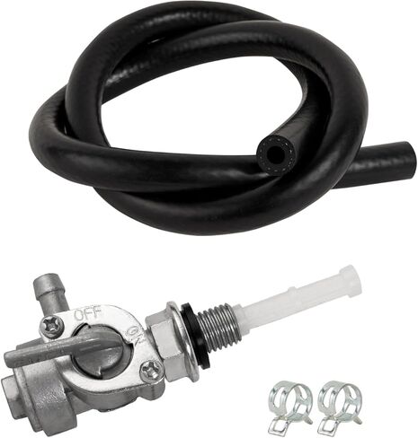 Generator Fuel Tank Shut Off Valve with Fuel Line Hose Compatible with Champion Firman 5.5HP-16HP Generators, Replaces # 28-1783-V (M10 x 1.25mm) in Saudi Arabia