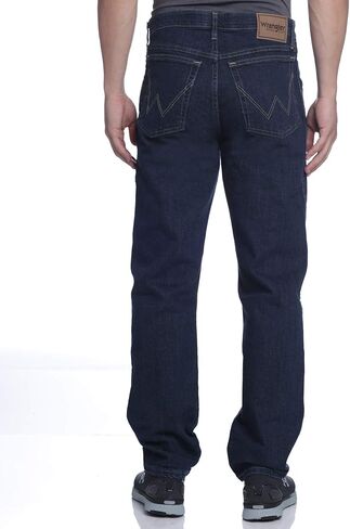 Wrangler Men's Performance Series 5 Pocket Regular Fit Denim Jeans - Dark Indigo, Dark Indigo, 38X30 in Saudi Arabia