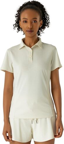 Women's Light Blue Slim-Fit Polo Shirt - UV Protection, Moisture-Wicking, Stretchy Fabric for Golf & Daily Wear in Saudi Arabia