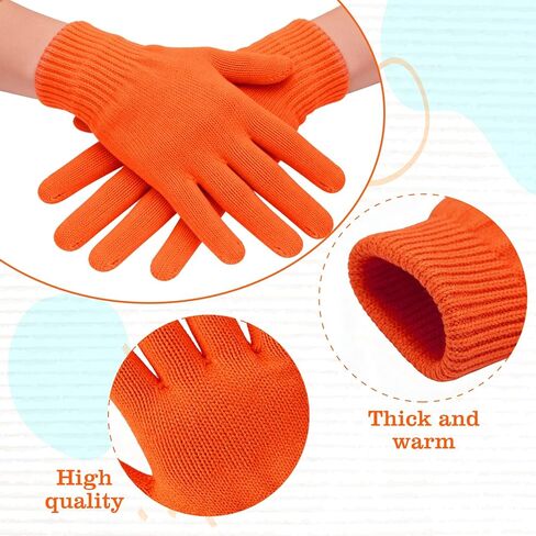 مجموعة إكسسوارات كوسوتي برتقالية مكونة من 4 قطع تتضمن قفازات قبعة صغيرة برتقالية ونظارات حواجب صفراء وشارب مزيف أصفر للرجال والنساء ويوم الكتاب العالمي ومستلزمات الحفلات التنكرية للهالوين in Kuwait