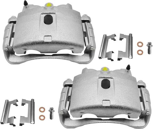 Front Disc Brake Caliper Assembly without Bracket Compatible with Cadillac ATS 2013-2019, CT6 2016-2020, CTS 2015-2019; Chevy Camaro 2016, 18-5507 & 18-5506, Set of 2 in Saudi Arabia
