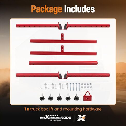 Maxpeedingros Truck Bed Lifter Box Lift Adjustable Trucks Box Bed Lift 36 3/4 to 65 5/16 in for Pickup Truck 800LB Capacity in Saudi Arabia