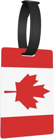 Generic Canada Flag Canadian Travel Baggage Bag Tags Unique Luggage Tags ID Label Address Card for Travel Bag Suitcase in Saudi Arabia