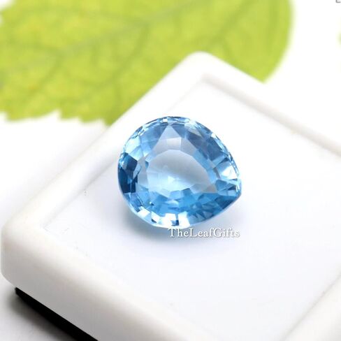 10.45 Ct Natural Brazilian Aquamarine | Pear Cut Loose Gemstone for Ring, Necklace, Bracelet & Jewelry Making in Saudi Arabia