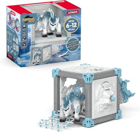 Schleich Eldrador Creatures Ice Monster Griffin Dragon Action Figure - Realistic Majestic Icy Griffin Figurine Toy with Movable Wings, Highly Durable Toy for Boys and Girls, Gift for Kids Ages 7+ in Saudi Arabia