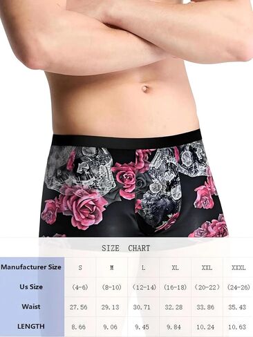 2 PCS Mens Fashion Boxer Briefs Floral Print Trunks Classic Four Corner Underwear Set for Daily Wear Casual Use in Saudi Arabia