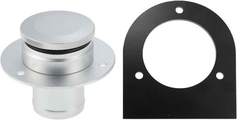 No.17-2530 Remote Fuel Tank Filler Neck Fit 2" Inch Straight Hose Connection with Billet Aluminum Gas Cap and Weld-On Steel Mount Bracket for Offroad Vehicles ATVs in Saudi Arabia