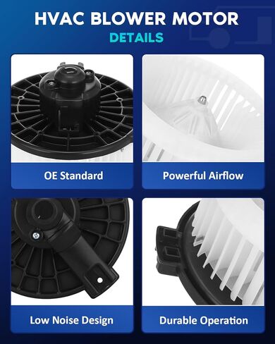محرك منفاخ أمامي BDELI HVAC 700005 بديل لسيارة Honda Civic 2001-2005، 2002-2006 Honda CR-V، 2003-2011 Element، PM9177، 79310-S7A-G12، 79310-SCV-A01، 75736، 1.3/1.7/2.4L L4 in Saudi Arabia